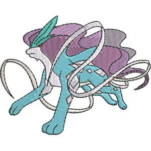 Suicune Pokemon Free Coloring Page for Kids