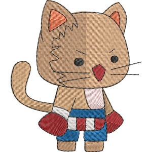 Boxer StrikeForce Kitty Free Machine Embroidery Design