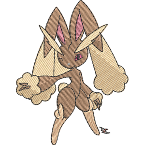 Lopunny Pokemon Free Coloring Page for Kids