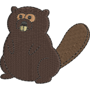 Lenny the Beaver Adventure Time Free Machine Embroidery Design