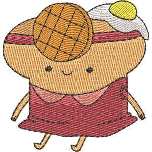 Toast Princess Adventure Time Free Machine Embroidery Design