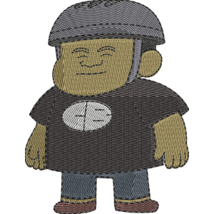 Cannonball Craig of the Creek Free Machine Embroidery Design