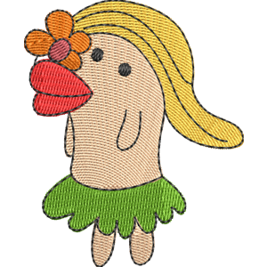 Huladancetchi Tamagotchi Free Machine Embroidery Design