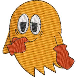 Clyde Pac Man Free Machine Embroidery Design