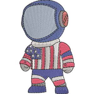 USA Astronaut Stumble Guys Free Machine Embroidery Design