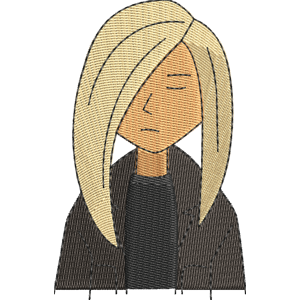 Burnout Girl Daria Free Machine Embroidery Design