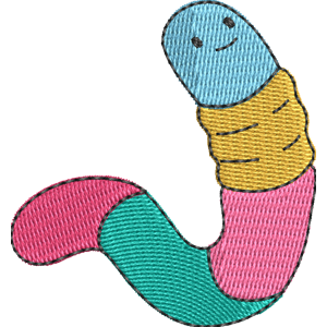 Gummy Worm Adventure Time Free Coloring Page for Kids