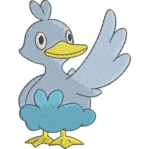 Ducklett Pokemon Free Machine Embroidery Design