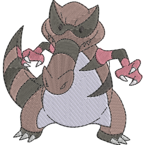 Krookodile Pokemon Free Machine Embroidery Design