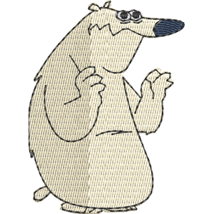 Polar Bear Zig & Sharko Free Machine Embroidery Design