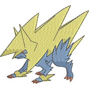 Mega Manectric Pokemon Free Machine Embroidery Design