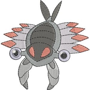 Anorith Pokemon Free Machine Embroidery Design