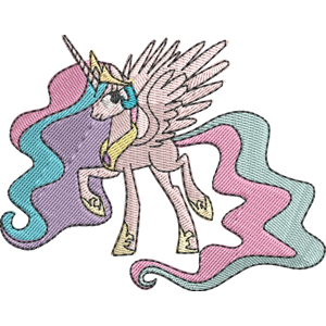 Princess Celestia My Little Pony Friendship Is Magic Free Coloring Page for Kids