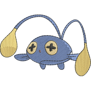 Chinchou Pokemon Free Machine Embroidery Design